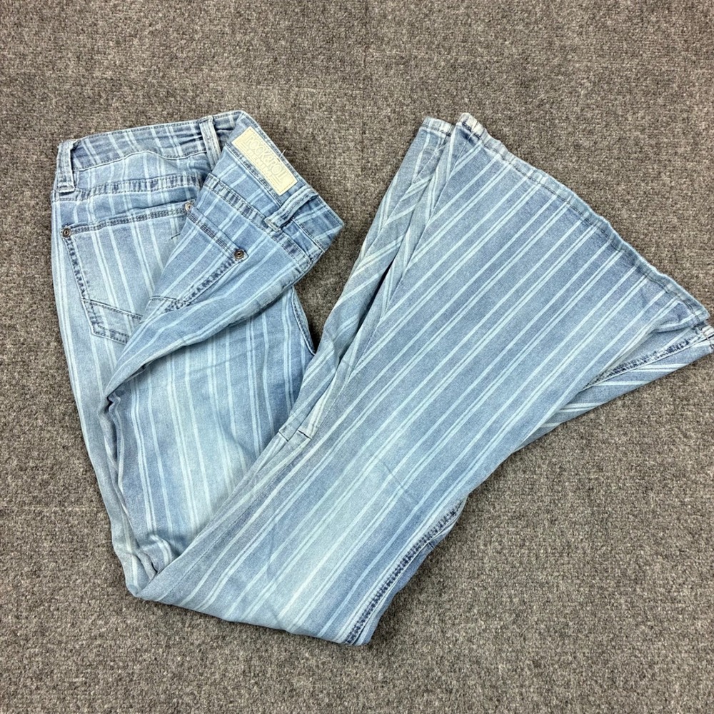 Rock and Roll Cowgirl High Rise Bell Bottom Jeans Light Wash Womens Size 29x32